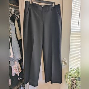 Express Editor Mid Rise Relaxed Women's Trousers 12s Black